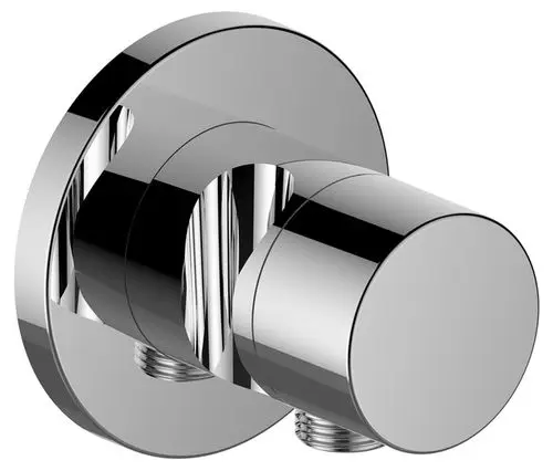 Umstellventil von Keuco, rundes Design, verchromte Oberfläche, geeignet für Schlauchanschluss und Brauseanwendungen.
